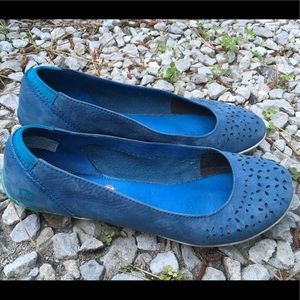 Merrell mimix haze Tahoe blue leather ballet flat